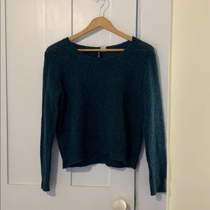 Dark Green Loose Knit Sweater